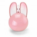 Tavşan Figürlü Kablosuz Mouse Pil Dahil Etiket Hediyeli Pembe