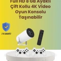 TÇift Kollu Tasarımlı Kablosuz Projeksiyon – 4K, 10.000 Oyun ve Smart App Desteği
