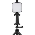 Telefon Tutucu Mini Mikrofonlu Tripod Vlog Çekim Video