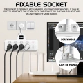 Termal Akım Korumalı 4’lü Duvar Tipi Priz 2x Usb 2x Type-c Çıkışlı Grup Priz Çoğaltıcı Beyaz (2500w)