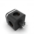 Termal Akım Korumalı Isıya Dayanıklı 3’lü Duvar Tipi Priz 2x Usb 2x Typce 3680 W