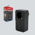 Tip Akım Koruma Prizi 10A 2500W USB Type C Destekli