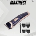 Tıraş Makinesi 4 Başlıklı Paslanmaz Çelik Bıçaklı Tüm Saç Tiplerine Uygun