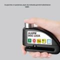 Titreşim Sensörlü Alarmlı Motosiklet Disk Kilidi 14mm Çelik Çift Kilitleme