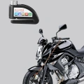 Titreşim Sensörlü Alarmlı Motosiklet Disk Kilidi 14mm Çelik Çift Kilitleme