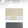 Touchpad Tüm Cihazlara Uyumlu Bluetooth Klavye Touchpad Slim Kablosuz Wifi Q Klavye