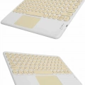Touchpad Tüm Cihazlara Uyumlu Bluetooth Klavye Touchpad Slim Kablosuz Wifi Q Klavye