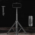 Tripod Kablosuz Bluetooth Bağlantılı Selfie Çubuğu 360 Derece Dönebilen
