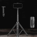 Tripod Kablosuz Bluetooth Bağlantılı Selfie Çubuğu 360 Derece Dönebilen