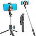 Tripod Selfie Çubuğu Bluetooth Kumandalı Kablosuz Led Işıklı