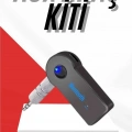 Tüm Cihazlara Uyumlu Bluetooth Aux Araç Kiti Siyah