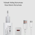 Turbo 120W Hızlı Şarj Cihazı Type-C Kablolu