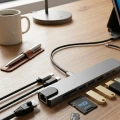 Type C Çoklu Port Hub 8 Port USB HDMI SD Kart Ethernet Adaptör