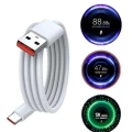 Type C Yüksek Hızlı Şarj Aleti Beyaz 120W Ultra Uzun Ömürlü
