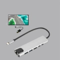 Type‑C Dönüştürücü – 2×USB3.0, SD/MS, 4K HDMI & RJ45 ile Profesyonel Kullanım