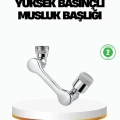 Üç Segmentli 1080 Derece Musluk Aparatı Esnek Döner Havalandırıcı Pratik Kullanım