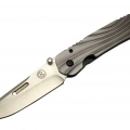 Umnumzaan T 50 Gri Kamp Çakı 22,5cm - Manuel, Kemerlikli, Oluklu