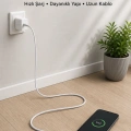 USB-A to Type-C 2 Metre Hızlı Şarj Kablosu