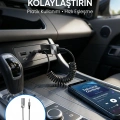 USB Bluetooth AUX Ses Adaptörü Kablosuz Müzik Aktarım Cihazı