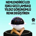 USB ile çalışan projektörlü aromaterapi nemlendirici masaüstü kullanım için uygun