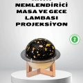 USB Projeksiyon Gece Lambası ve Hava Nemlendirici – Aromaterapi Destekli, Taşınabilir Mini