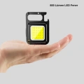 USB Şarjlı 800 Lümen LED Fener – Mini Boy, 3 Işık Modlu, Anahtarlık Tipi El Feneri