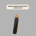 USB Şarjlı Alevsiz Elektronik Çakmak – Rüzgara Dayanıklı, Gazsız, Güvenli Kullanım