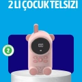 USB Şarjlı Çocuk Telsizi – Renkli Ekran, VOX Modu, Kompakt Tasarım