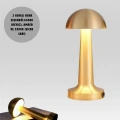 USB Şarjlı Dokunmatik LED Masa Lambası – 3 Renk Modu & Dimmer