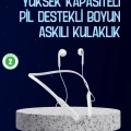 Usb Şarjlı Uzun Ömürlü Boyun Askılı Bluetooth Kulaklık