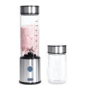 USB Type C Şarjlı Cam Blender 6 Bıçaklı Smoothie ve Shake Blender