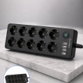 USB ve Type-C Şarj Özellikli 10lu Çoklu Priz