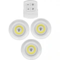 HERŞEYTREND Uzaktan Kumandalı Yapışkanlı 3lü Led Spot Lamba