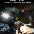 V15 Edc El Feneri 1200lm Anahtarlık Işık Tip-c Şarj Edilebilir Taşınabilir Mini Torch Mıknatıs Klips Ile Kamp Cep Fener