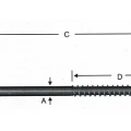 Vidalı Korniş Çivi No:4 - 3,5x40 - 10 Adet