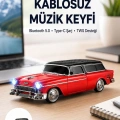 Vintage Tasarımlı LED Işıklı Bluetooth Hoparlör 10W