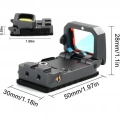 Vism Flipdot Reflex M2 Red Dot Sight  Katlanabilir Optik,  İçin 22mm Reflex Nişangâh