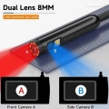 Vtn-008 Ekranlı Çift Kameralı 10 Mt Sert Kablo Yılan Endoskop Kamera 8 Mm 4.3 Inc