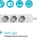 Vtn Bp-01 Wifi Yüksek Akım Korumalı Hızlı Şarj Özellikli Akıllı Priz