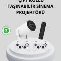 Wi-Fi 6 ve Bluetooth 5.0 Destekli 4K Akıllı Projeksiyon Cihazı