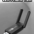 Wifi Alıcı Wifi Adaptörü USB Girişli 3.0