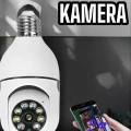 Wifi Kamera Duylu Ampul Görünümlü 360 Derece Dönebilen Ev Kamerası