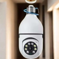 Wifi Kamera Duylu Ampul Görünümlü 360 Derece Dönebilen Ev Kamerası