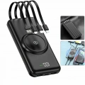 Wireless Powerbank 10000 Mah LED Ekranlı Dahili Kablolu Hızlı Şarj