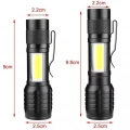 Ws-5454 Cob Led Usb Şarjlı Mini El Feneri
