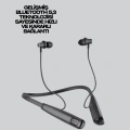 Y12 Bluetooth Boyun Bantlı Kulaklık – 100 Saat Pil, Bluetooth 5.3, Dokunmatik Kontrol