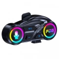 Y13 Motor Kask Kulaklık Rgb Modlu Radyolu Motosiklet Kulaklık 5.3 Bluetooth Intercom