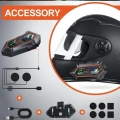 Y20 2x 1000m Telsiz Mesafeli 2 Kişi Bağlantılı Bluetooth Kask Kulaklık Fenerli İntercom