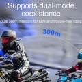 Y20 Max Motosiklet Bluetooth 5.3 Kask Intercom 2 Kişi 300 Metre Eşleşme Özellikli