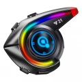 Y21 Rgb Işık Efektli Intercom Bluetooth Motosiklet Kask Kulaklığı Intercom Kulaklık